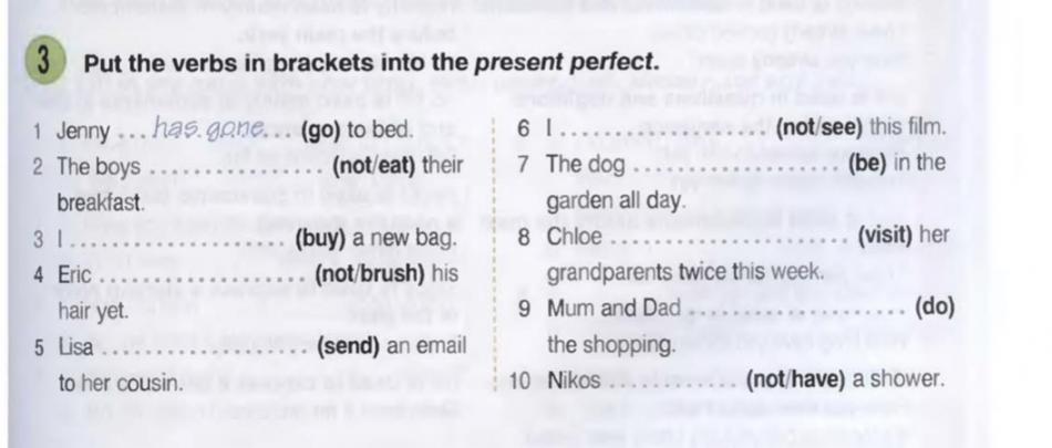 Поставьте глаголы в скобках в perfect. Present perfect 5 класс. Not see в present perfect. See present perfect. Verbs in present perfect.